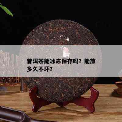 普洱茶能冰冻保存吗？能放多久不坏？