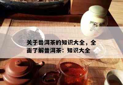 关于普洱茶的知识大全，全面了解普洱茶：知识大全