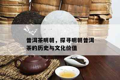 普洱茶明朝，探寻明朝普洱茶的历史与文化价值