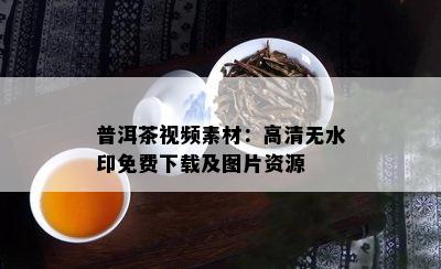 普洱茶视频素材：高清无水印免费下载及图片资源