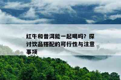 红牛和普洱能一起喝吗？探讨饮品搭配的可行性与注意事项