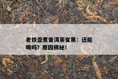 老铁壶煮普洱茶变黑：还能喝吗？原因揭秘！