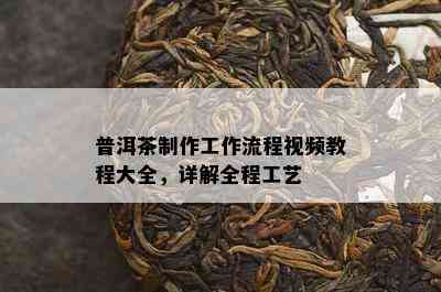 普洱茶制作工作流程视频教程大全，详解全程工艺