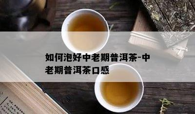 如何泡好中老期普洱茶-中老期普洱茶口感