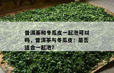 普洱茶和冬瓜皮一起泡可以吗，普洱茶与冬瓜皮：是否适合一起泡？