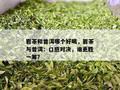 岩茶和普洱哪个好喝，岩茶与普洱：口感对决，谁更胜一筹？