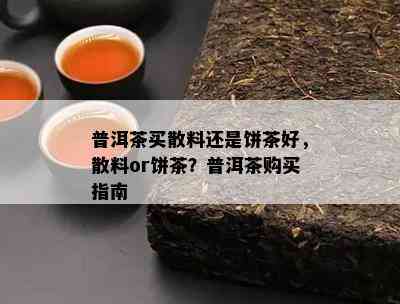 普洱茶买散料还是饼茶好，散料or饼茶？普洱茶购买指南