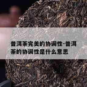 普洱茶完美的协调性-普洱茶的协调性是什么意思