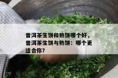 普洱茶生饼和熟饼哪个好，普洱茶生饼与熟饼：哪个更适合你？