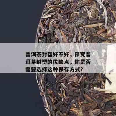 普洱茶封塑好不好，探究普洱茶封塑的优缺点，你是否需要选择这种保存方式？