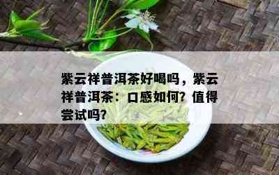 紫云祥普洱茶好喝吗，紫云祥普洱茶：口感如何？值得尝试吗？