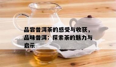 品尝普洱茶的感受与收获，品味普洱：探索茶的魅力与启示