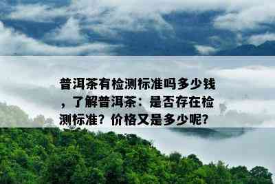 普洱茶有检测标准吗多少钱，了解普洱茶：是否存在检测标准？价格又是多少呢？