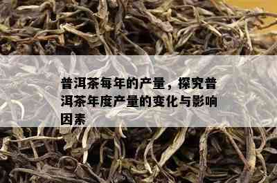 普洱茶每年的产量，探究普洱茶年度产量的变化与影响因素