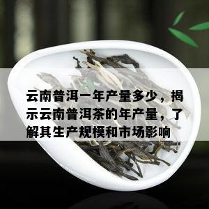 云南普洱一年产量多少，揭示云南普洱茶的年产量，了解其生产规模和市场影响