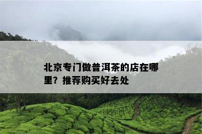 北京专门做普洱茶的店在哪里？推荐购买好去处