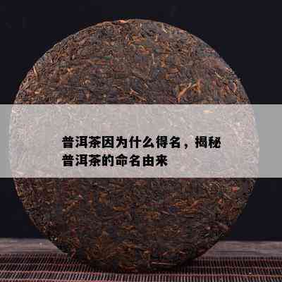 普洱茶因为什么得名，揭秘普洱茶的命名由来