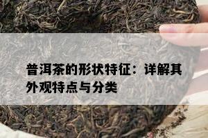 普洱茶的形状特征：详解其外观特点与分类