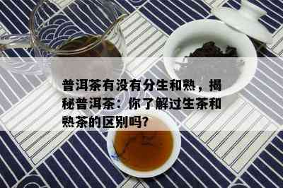 普洱茶有没有分生和熟，揭秘普洱茶：你了解过生茶和熟茶的区别吗？