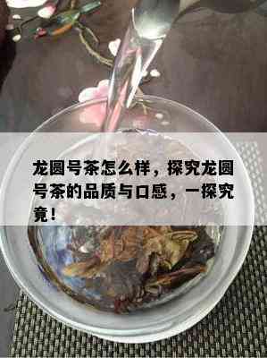 龙圆号茶怎么样，探究龙圆号茶的品质与口感，一探究竟！