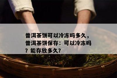 普洱茶饼可以冷冻吗多久，普洱茶饼保存：可以冷冻吗？能存放多久？