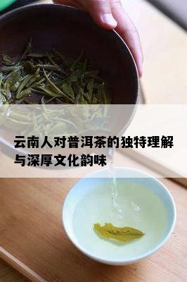 云南人对普洱茶的独特理解与深厚文化韵味