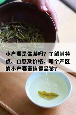 小户赛是生茶吗？了解其特点、口感及价格，哪个产区的小户赛更值得品鉴？