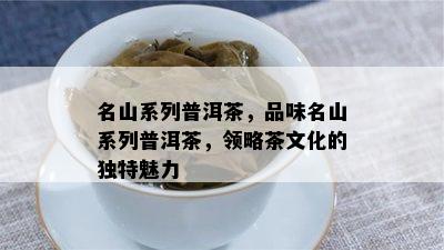 名山系列普洱茶，品味名山系列普洱茶，领略茶文化的独特魅力