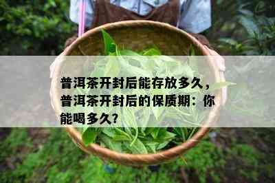 普洱茶开封后能存放多久，普洱茶开封后的保质期：你能喝多久？