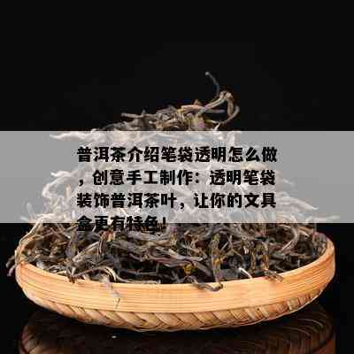 普洱茶介绍笔袋透明怎么做，创意手工制作：透明笔袋装饰普洱茶叶，让你的文具盒更有特色！