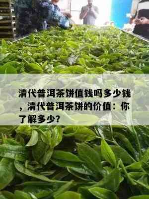 清代普洱茶饼值钱吗多少钱，清代普洱茶饼的价值：你了解多少？