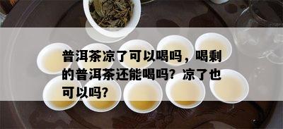 普洱茶凉了可以喝吗，喝剩的普洱茶还能喝吗？凉了也可以吗？