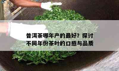 普洱茶哪年产的更好？探讨不同年份茶叶的口感与品质