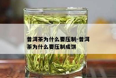 普洱茶为什么要压制-普洱茶为什么要压制成饼