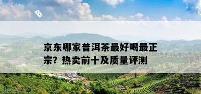 京东哪家普洱茶更好喝最正宗？热卖前十及质量评测