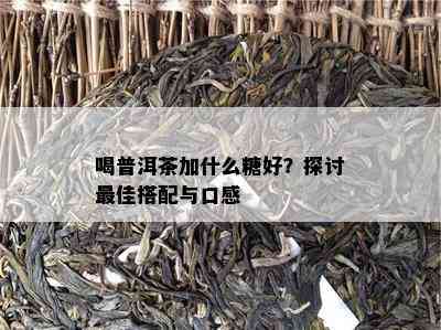 喝普洱茶加什么糖好？探讨更佳搭配与口感