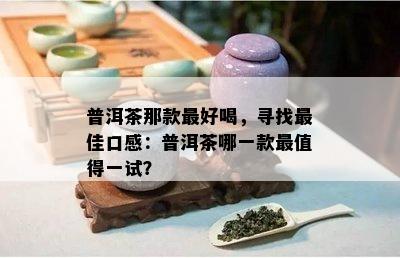 普洱茶那款更好喝，寻找更佳口感：普洱茶哪一款最值得一试？