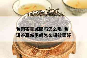 普洱茶真减肥吗怎么喝-普洱茶真减肥吗怎么喝效果好