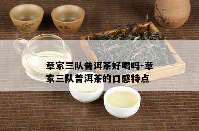 章家三队普洱茶好喝吗-章家三队普洱茶的口感特点