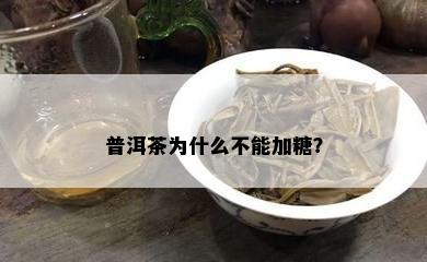 普洱茶为什么不能加糖？