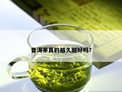 普洱茶真的越久越好吗？