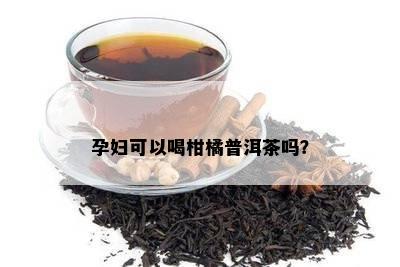 孕妇可以喝柑橘普洱茶吗？