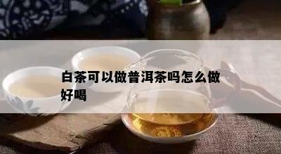 白茶可以做普洱茶吗怎么做好喝