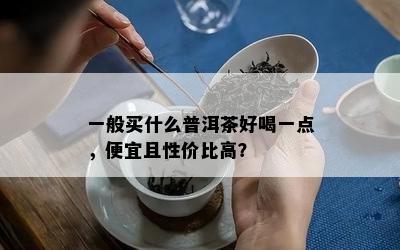 一般买什么普洱茶好喝一点，便宜且性价比高？