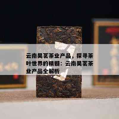 云南昊茗茶业产品，探寻茶叶世界的精髓：云南昊茗茶业产品全解析