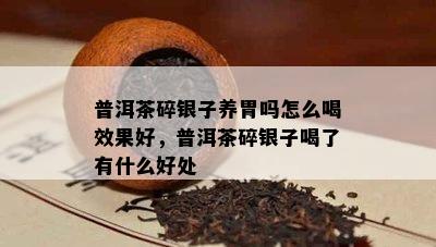 普洱茶碎银子养胃吗怎么喝效果好，普洱茶碎银子喝了有什么好处