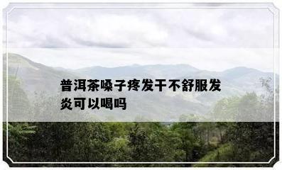 普洱茶嗓子疼发干不舒服发炎可以喝吗