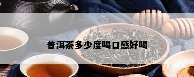 普洱茶多少度喝口感好喝