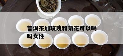 普洱茶加玫瑰和菊花可以喝吗女性