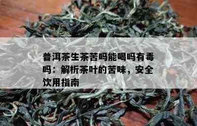 普洱茶生茶苦吗能喝吗有吗：解析茶叶的苦味，安全饮用指南